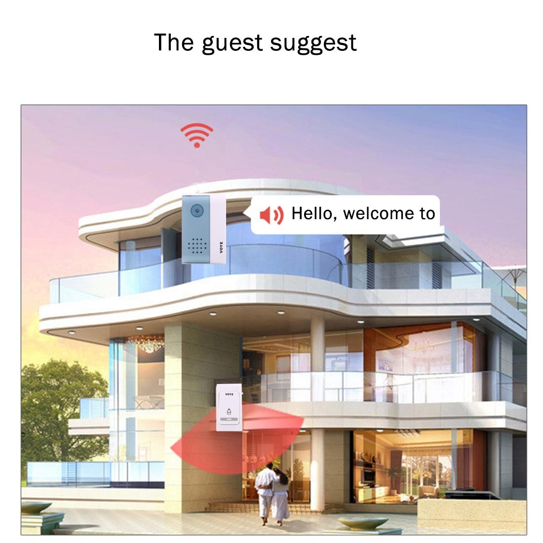 Smart Wireless Doorbell With Dual Receiver For Home Access And Surveillance