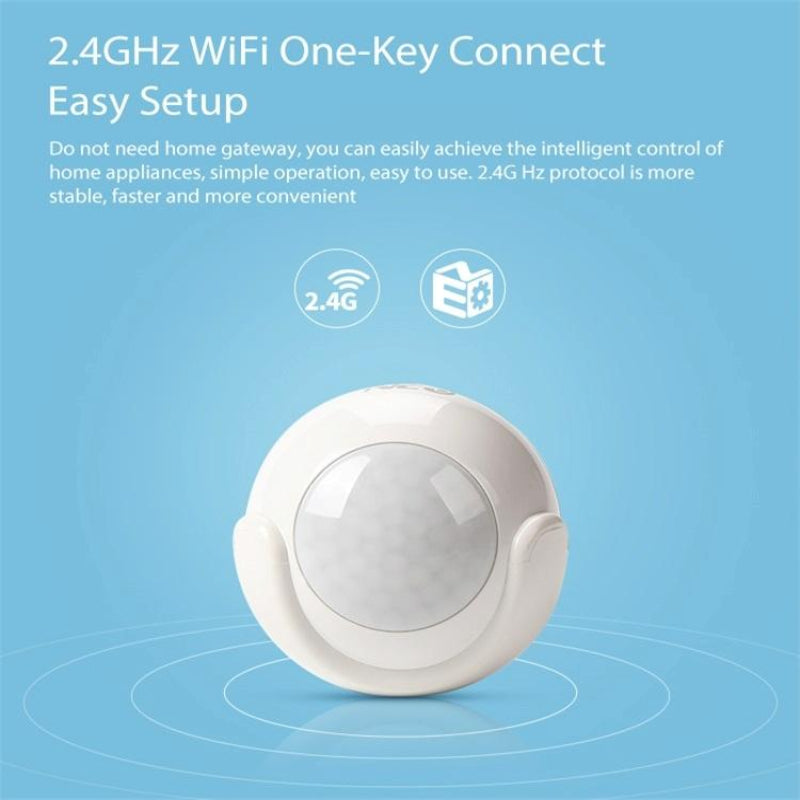 Wireless Wifi Pir Motion Sensor With Ultra Bright Red Led