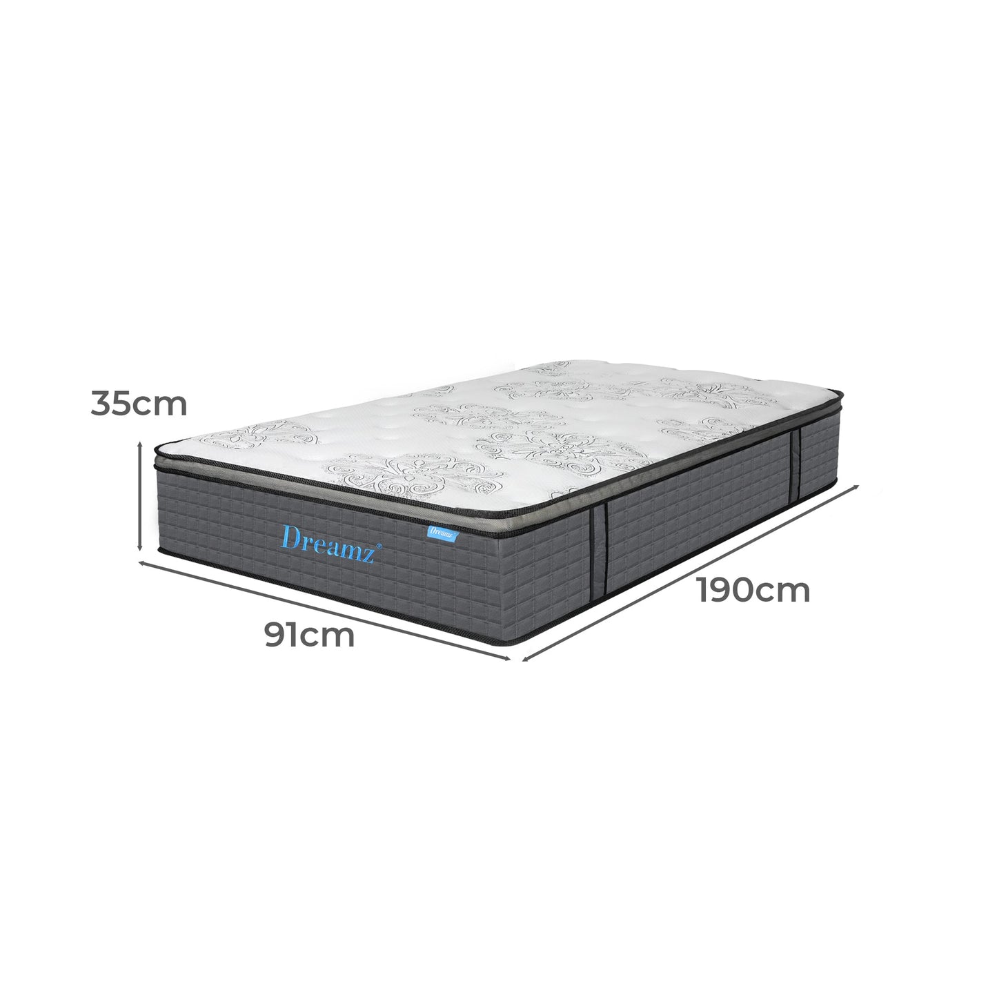 Dreamz Spring Mattress Bed Pocket Egg Single