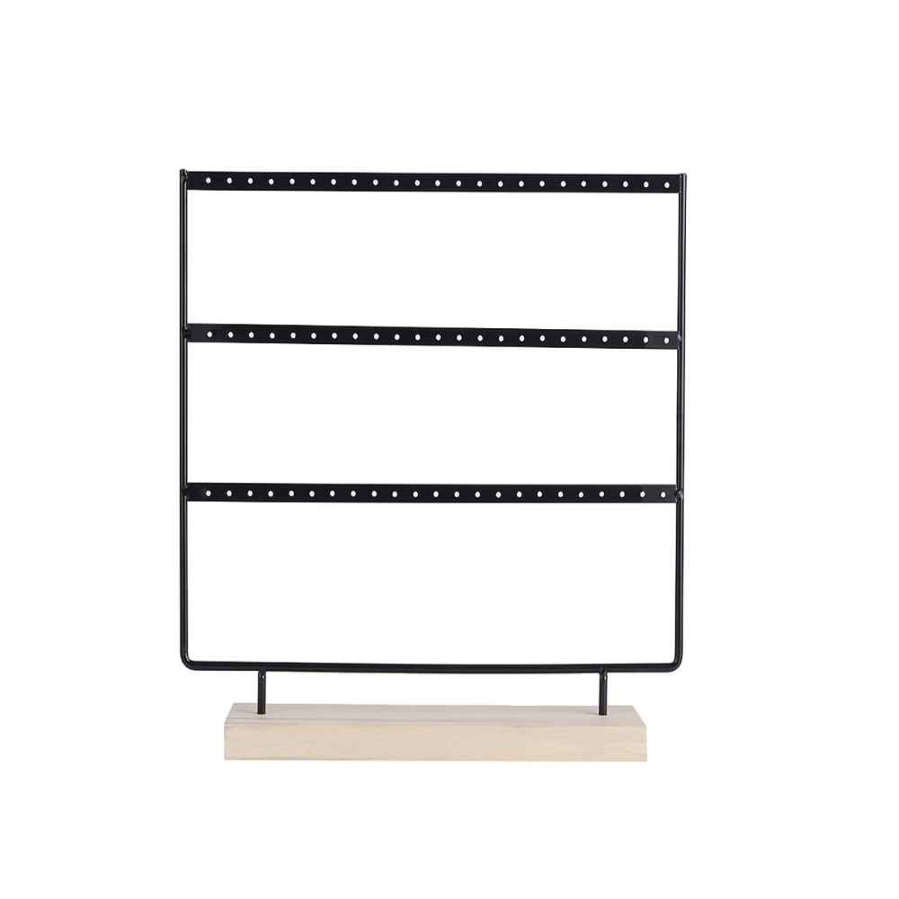 Veile Studios Metal 3 Layers Jewelry Storage Earring Display Holder
