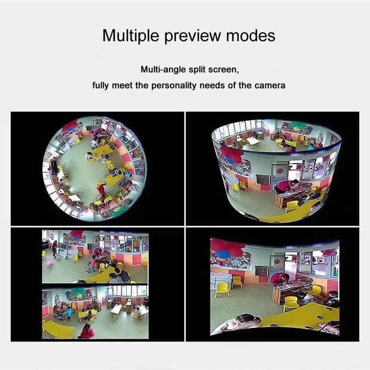 360 Degree Panoramic High Definition Wifi Ip Camera With Motion Detection And Night Vision
