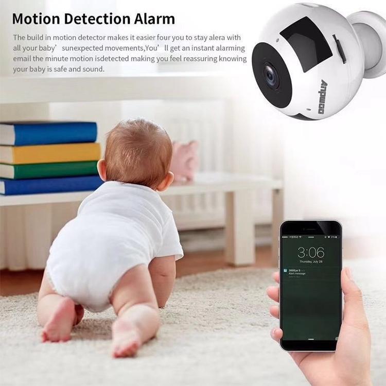360 Degree Panoramic High Definition Wifi Ip Camera With Motion Detection And Night Vision