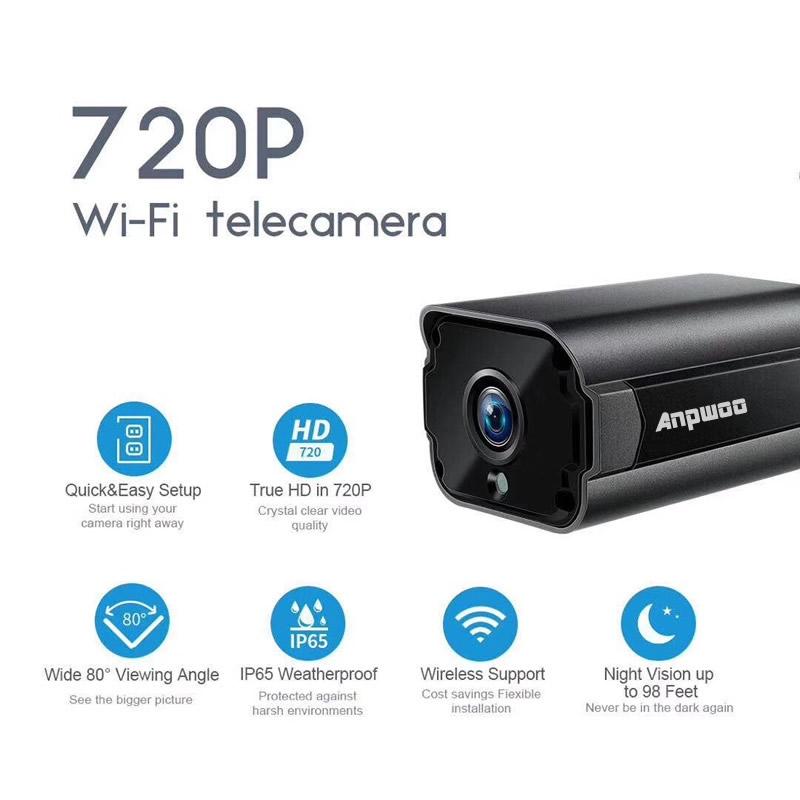 Wireless High Definition Internet Protocol Camera With Motion Detection And Night Vision
