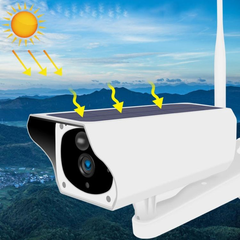 2Mp Solar Wifi Camera Waterproof Night Vision Motion Detection Voice Intercom