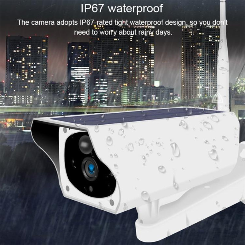 2Mp Solar Wifi Camera Waterproof Night Vision Motion Detection Voice Intercom