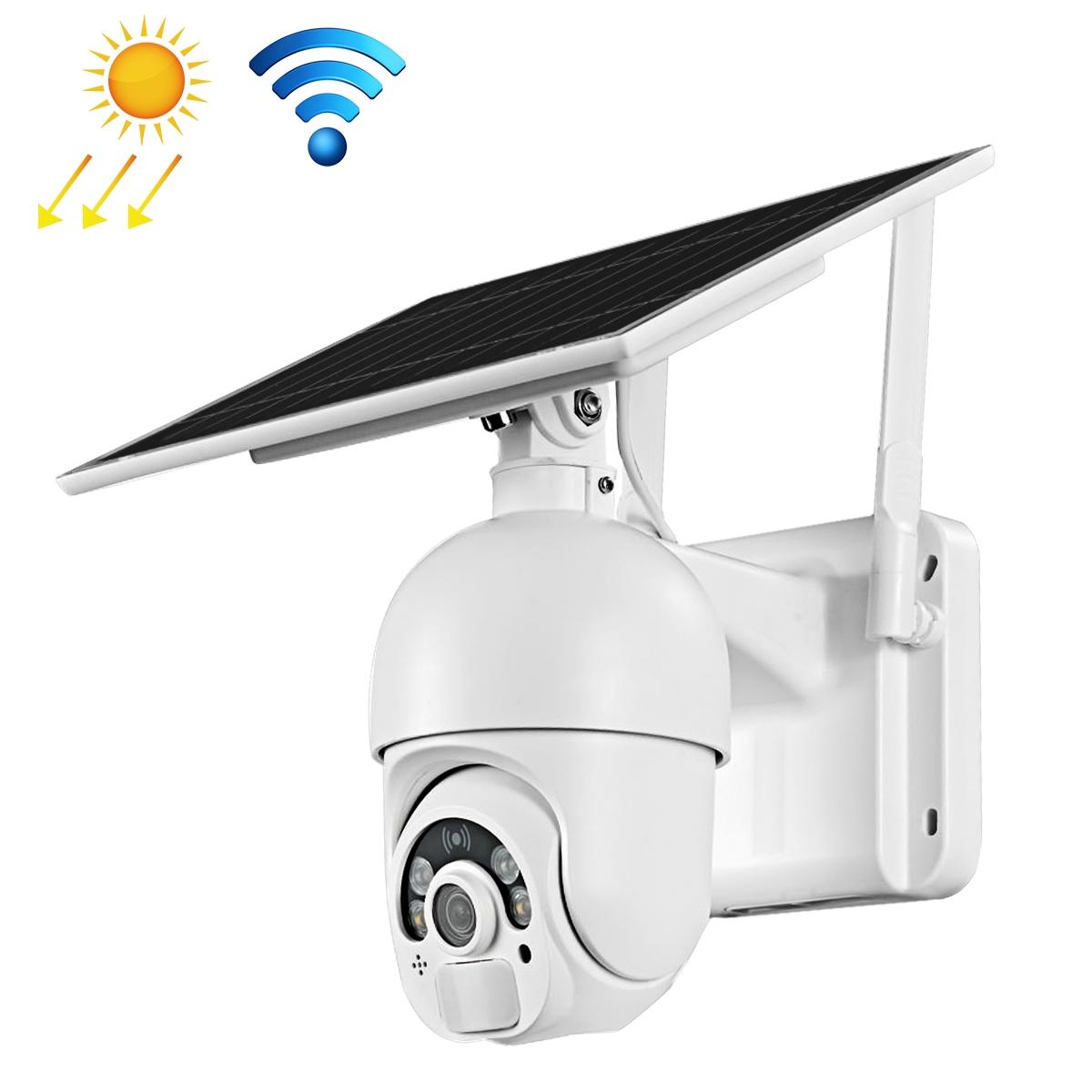 Solar Powered Wifi Camera 1080P Hd Pir Alarm Night Vision Two Way Audio Security