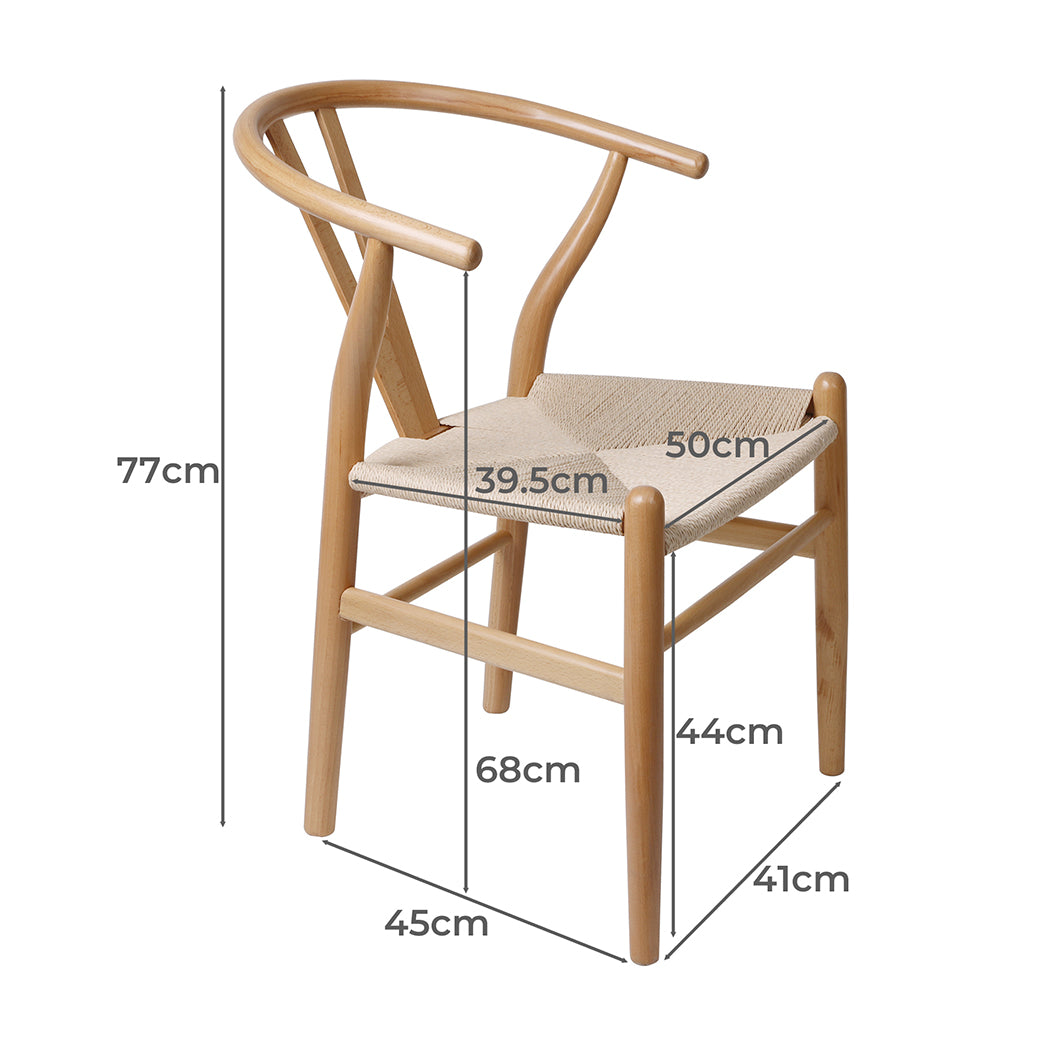 Sleek Dining Chairs Set Of 2 Clear Finish Modern Stylish Seating For