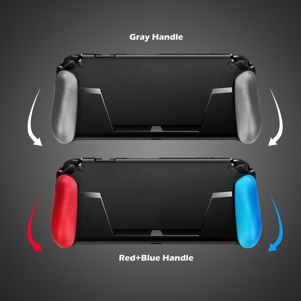 Nintendo Switch Tpu Grip With Game Card Slot Anti Shock Protection Case