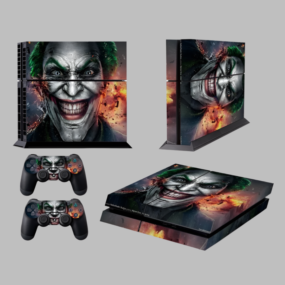 Sony Playstation 4 Ps4 Protective Film Sticker Clown Bucky Pattern Design
