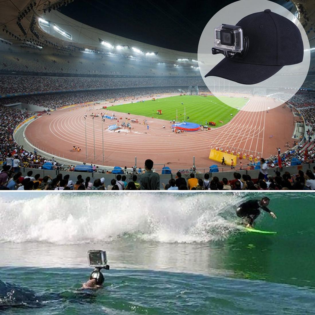 Camera Cap With Mount For Outdoor Sports And Action Cameras