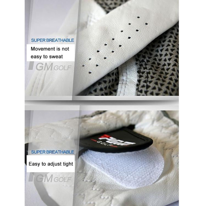 Sheepskin Anti Slip Left Hand Golf Glove For Women Size 23 Leisure Use