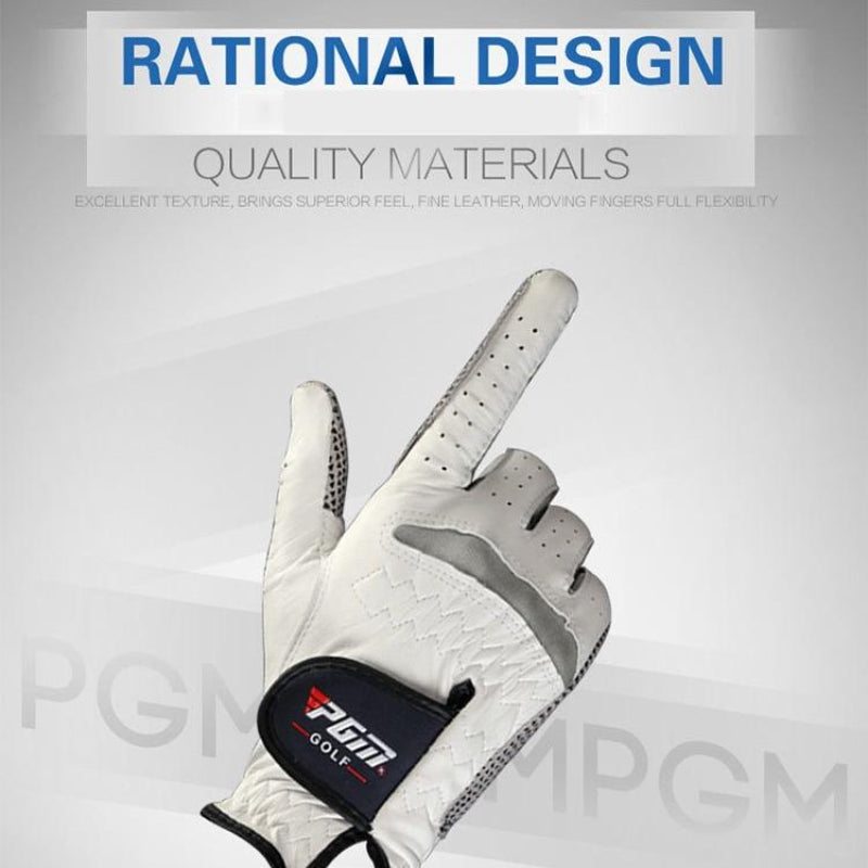 Sheepskin Anti Slip Left Hand Golf Glove For Women Size 23 Leisure Use