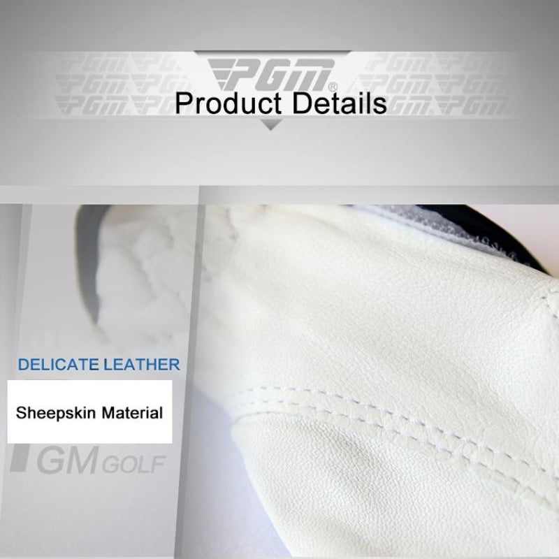 Sheepskin Anti Slip Left Hand Golf Glove For Women Size 23 Leisure Use