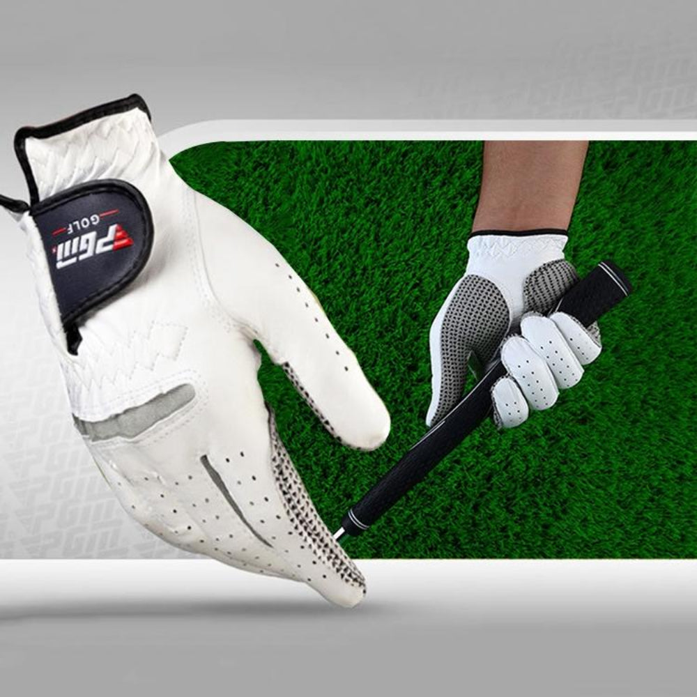 Sheepskin Anti Slip Golf Gloves Enhanced Grip Right Hand Size 25