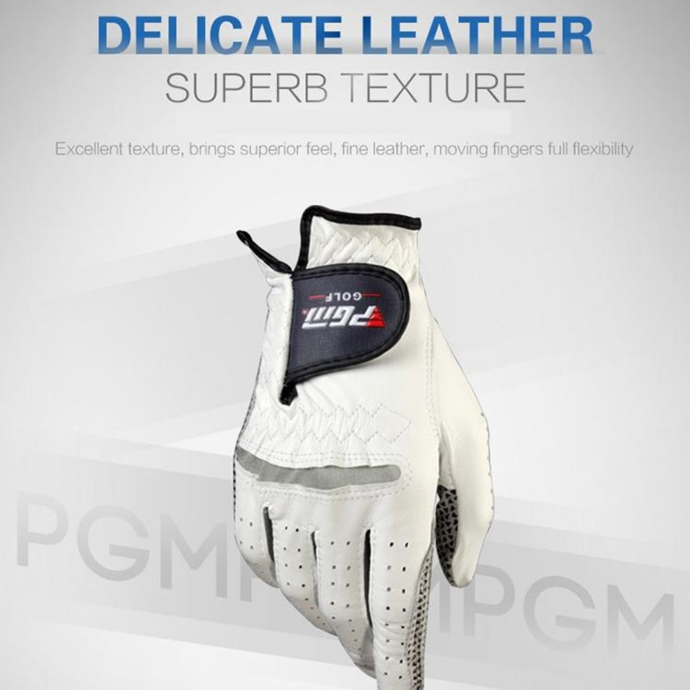 Sheepskin Anti Slip Golf Gloves Enhanced Grip Right Hand Size 25