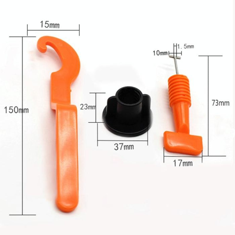 50-Pack Tile Leveling Clips For Precise Paving Alignment And Surface Evenness