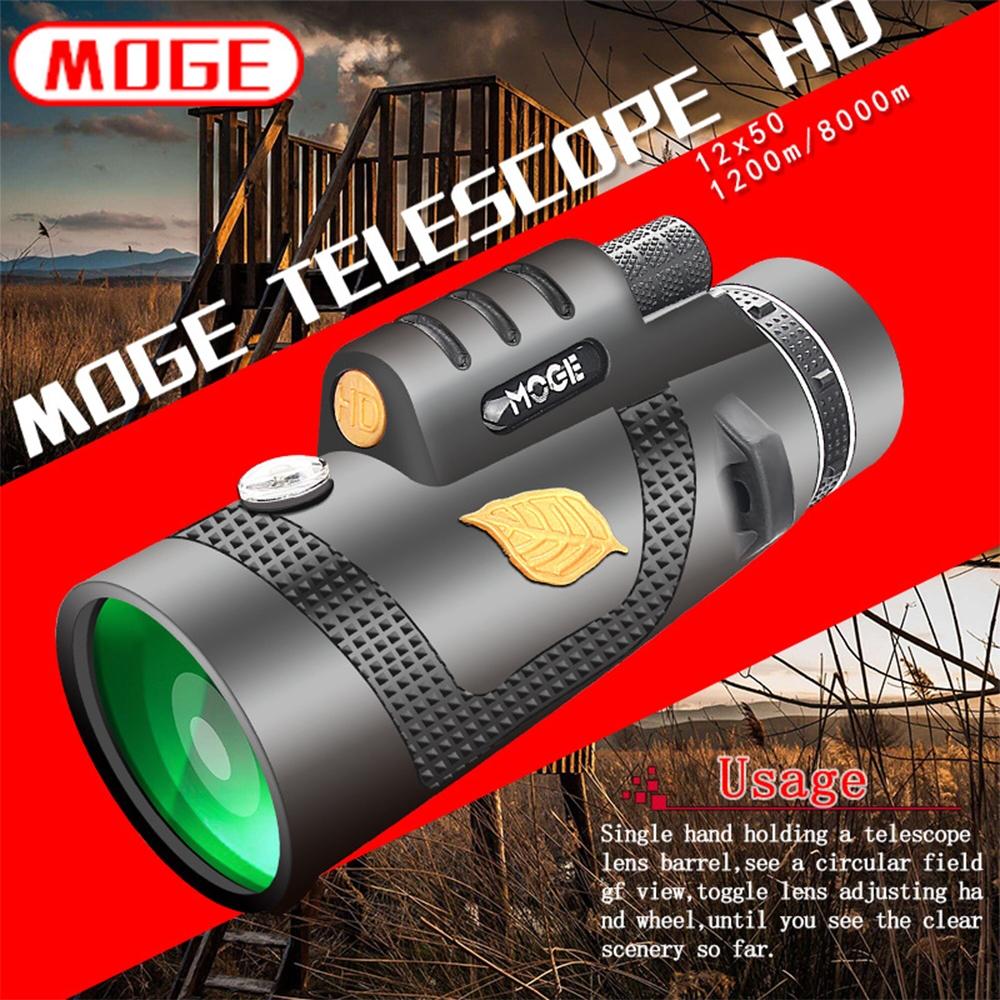 Professional High Definition Monocular Night Vision Telescope Twelve By Fifty