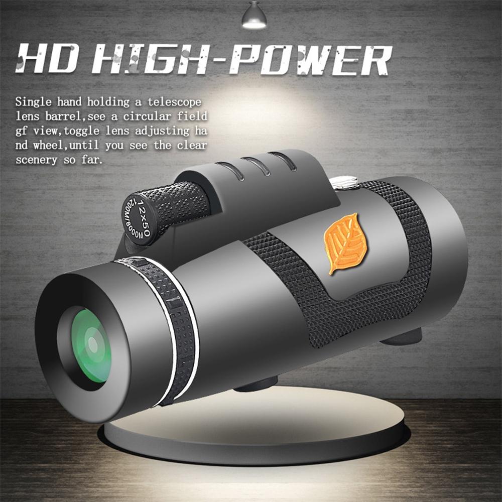 Professional 12X50 High Definition Monocular Night Vision Telescope
