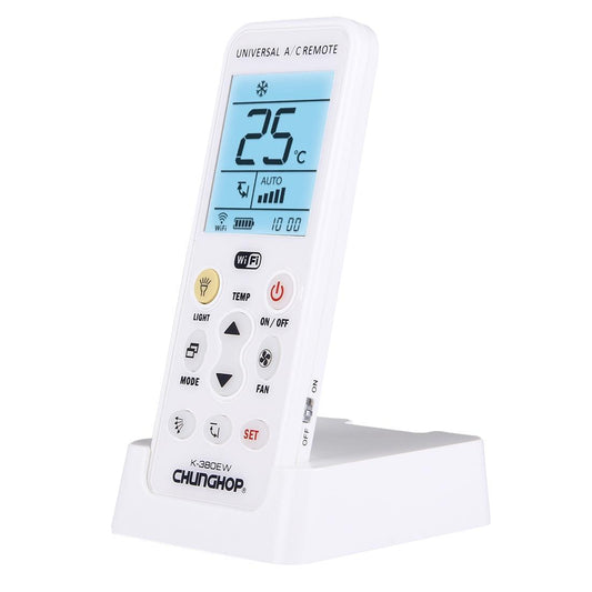 Universal Wi Fi Smart Air Conditioner Remote Control With Holder For Multiple Brands