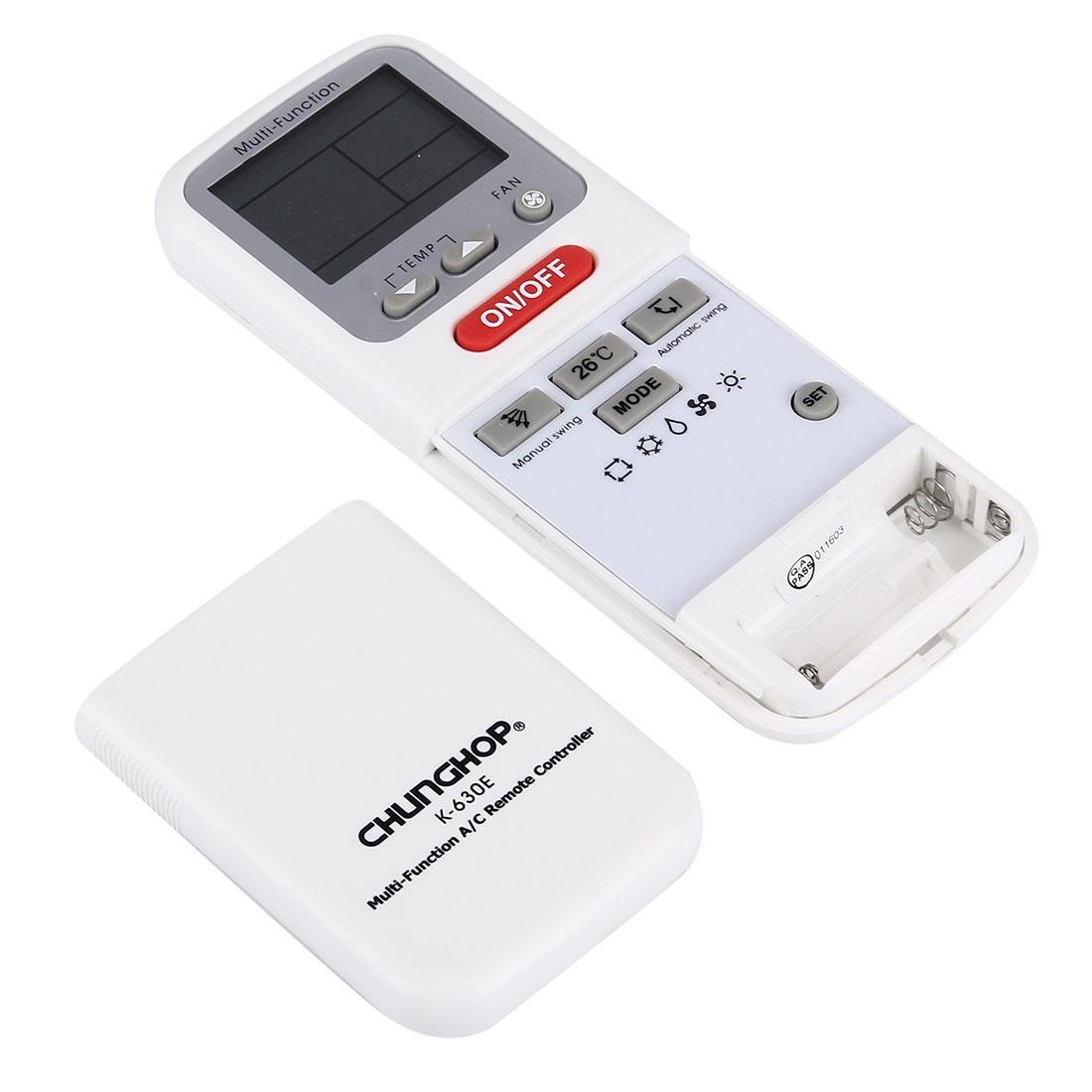 Universal Lcd Air Conditioner Remote Control By Chunghop For Various Brands