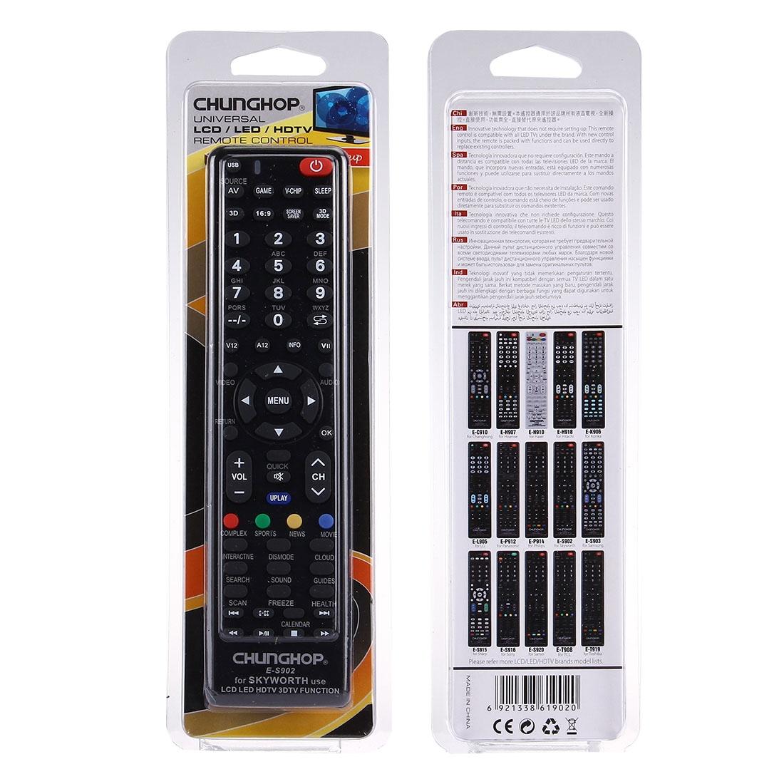 Universal Remote Controller For Skyworth Led Lcd Hdtv 3D Television E S902