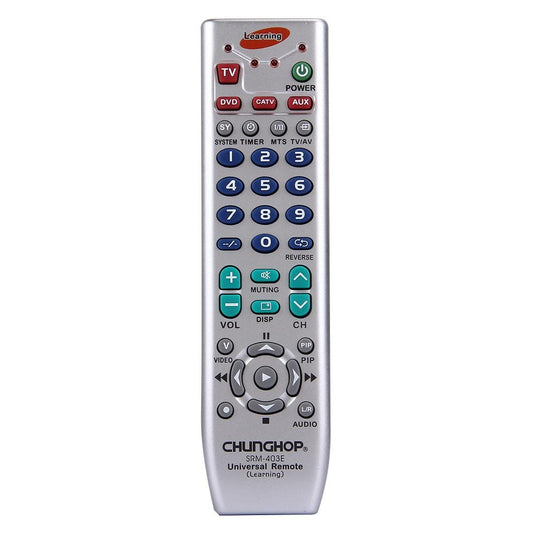 Universal Learning Remote Control For Television Vcr Satellite Cable Hifi Dvd Cd Vcd