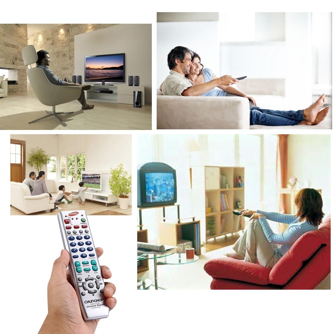 Universal Learning Remote Control For Television Vcr Satellite Cable Hifi Dvd Cd Vcd