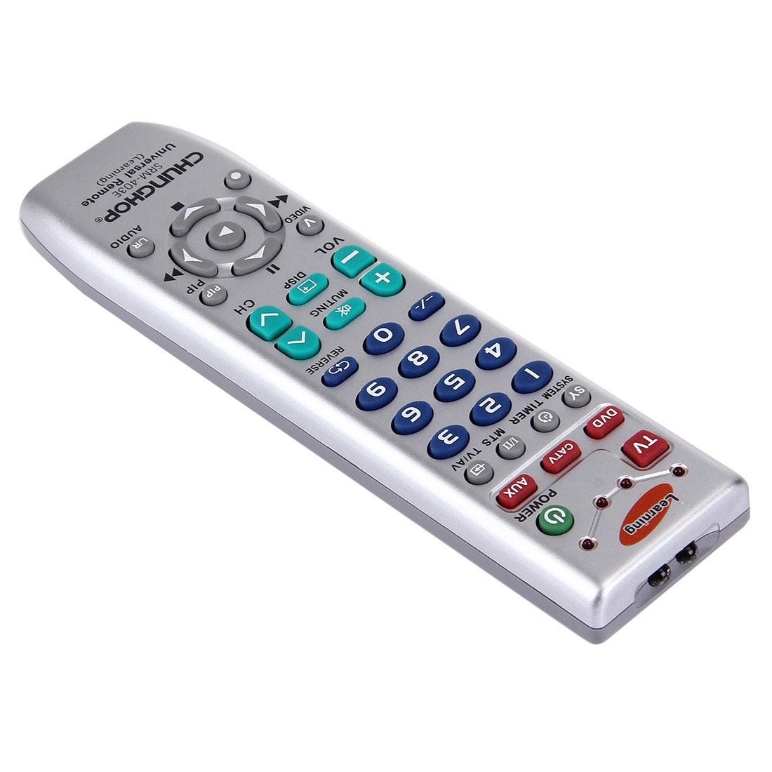 Universal Learning Remote Control For Television Vcr Satellite Cable Hifi Dvd Cd Vcd