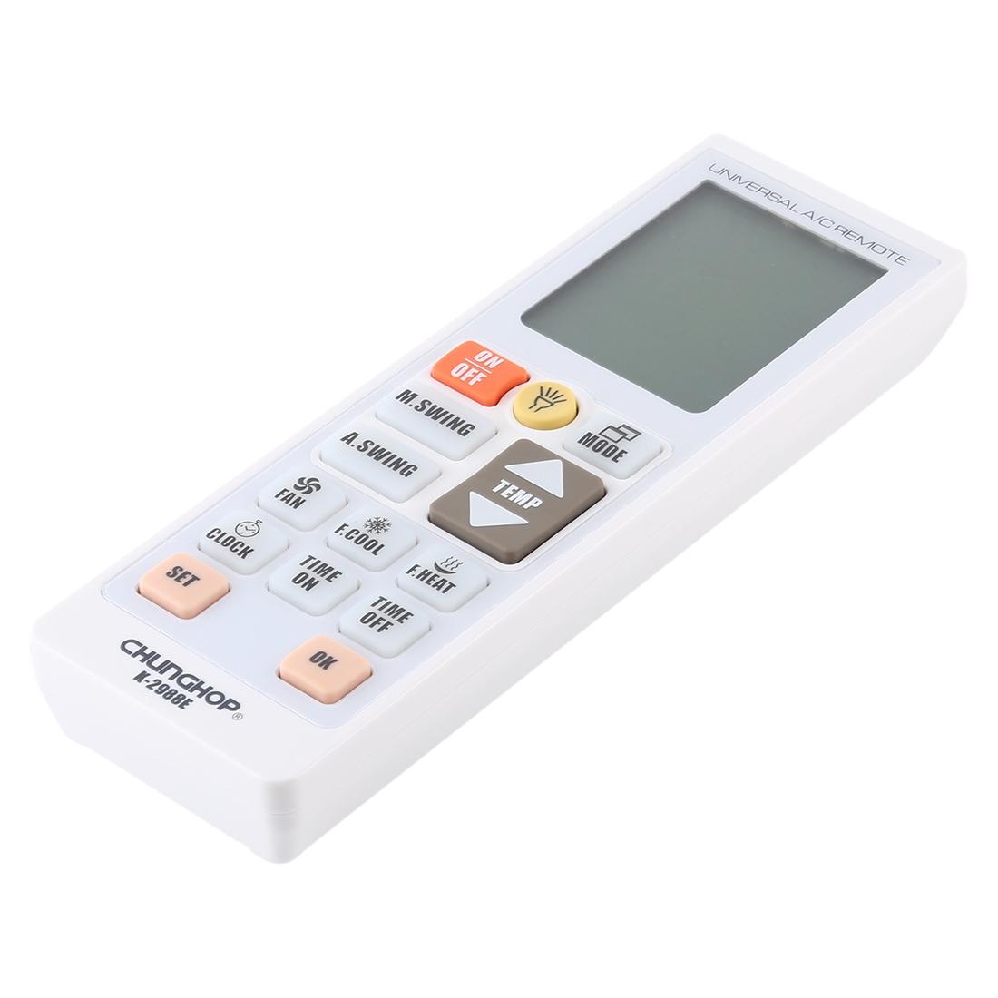 Chunghop K 2988E Universal Air Conditioner Remote Controller With Flashlight