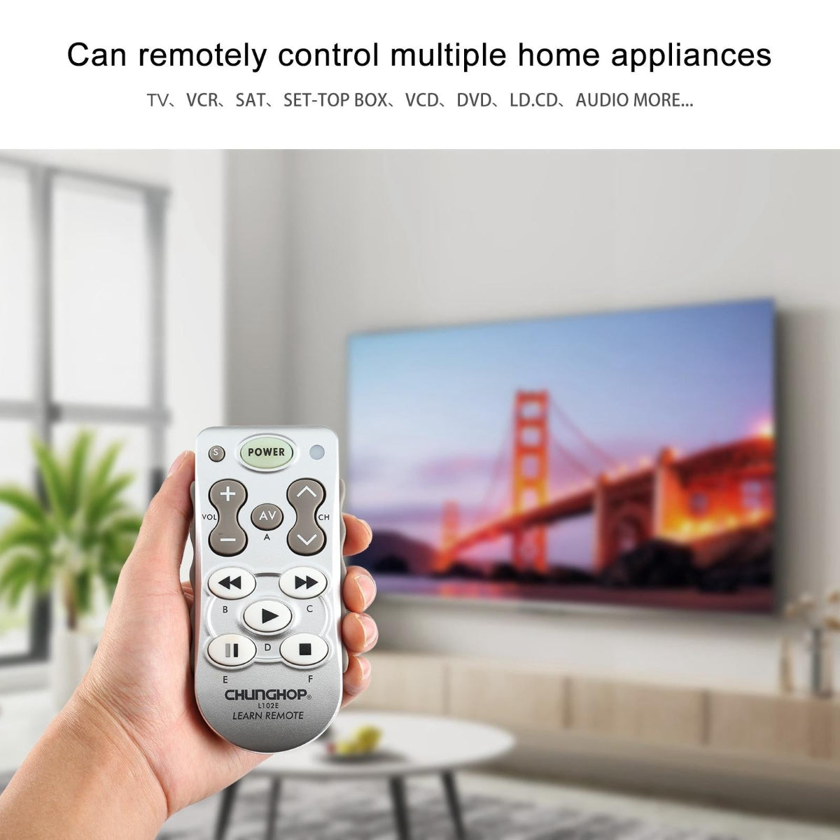 Chunghop L102 Universal Learning Remote Control For Home Entertainment Systems