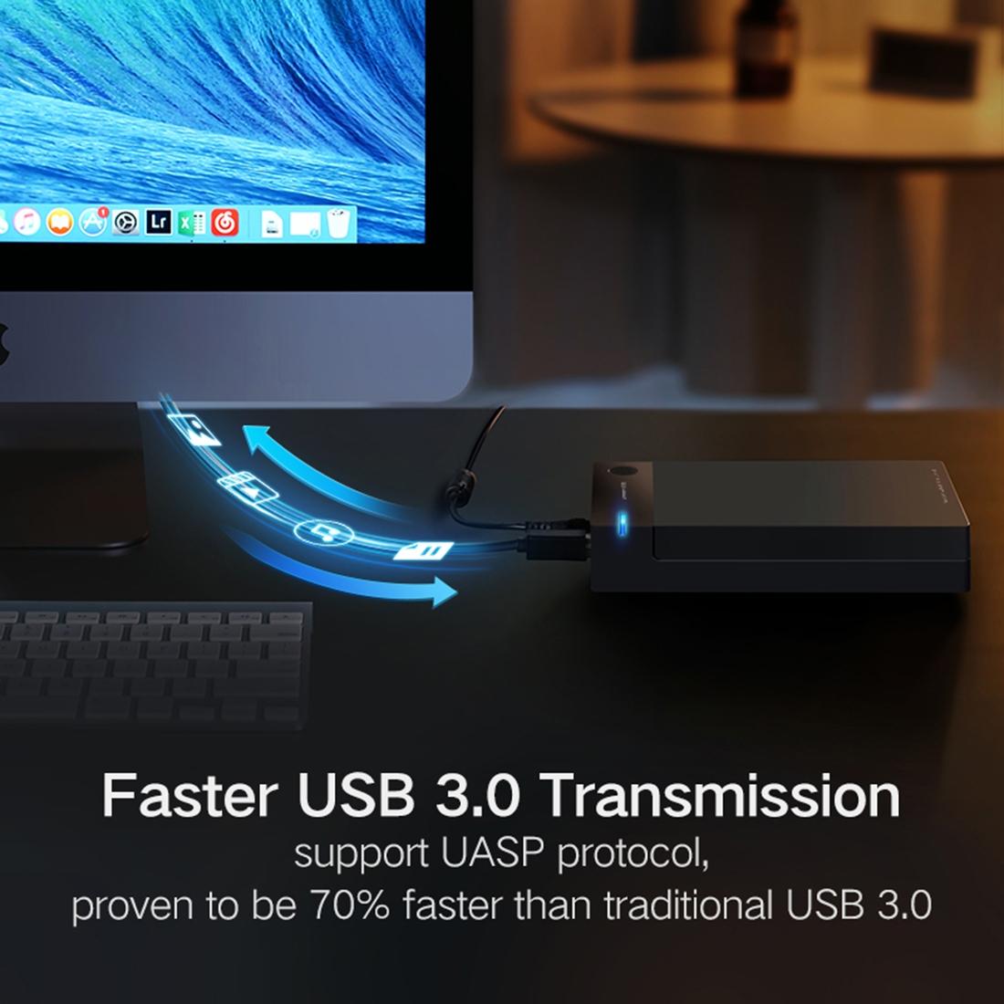Usb 3.0 Sata Ssd Adapter For 2.5 Inch And 3.5 Hdd Enclosure