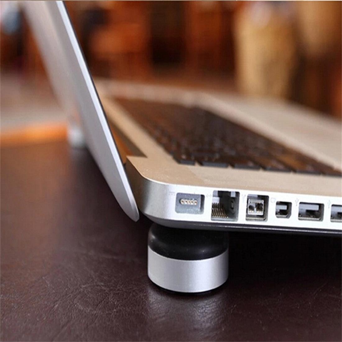 Compact Aluminium Laptop Cooler Stand With Ergonomic Design And Air Circulation