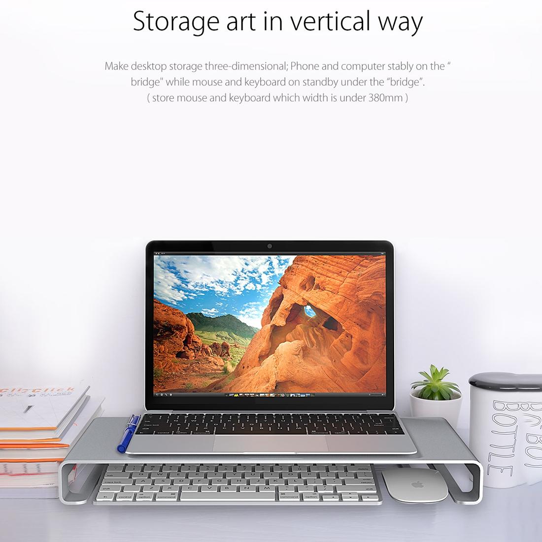 Premium Aluminium Alloy Monitor Stand For Organised Desktop Space