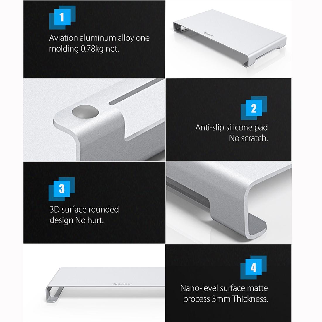 Premium Aluminium Alloy Monitor Stand For Organised Desktop Space