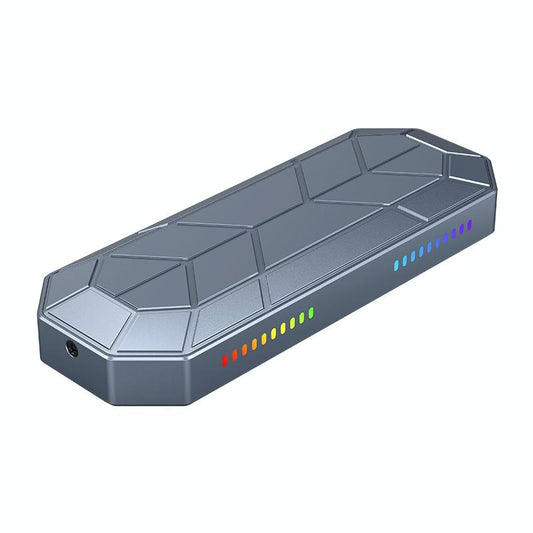 Rgb M.2 Nvme Solid State Drive Enclosure With Compact Design