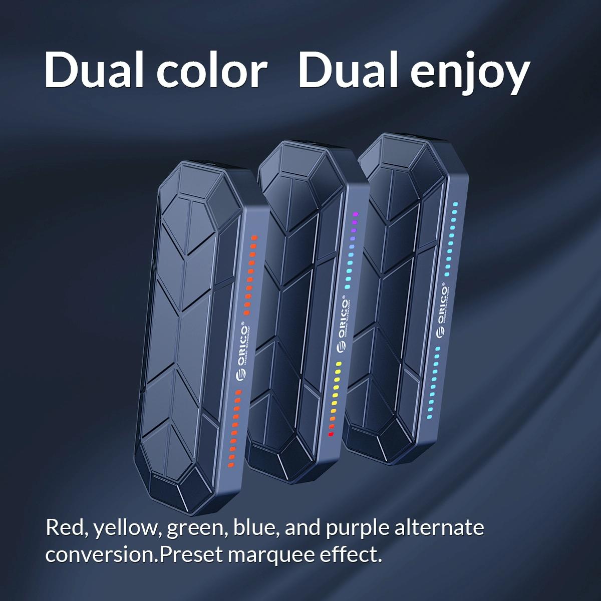 Rgb M.2 Nvme Solid State Drive Enclosure With Compact Design