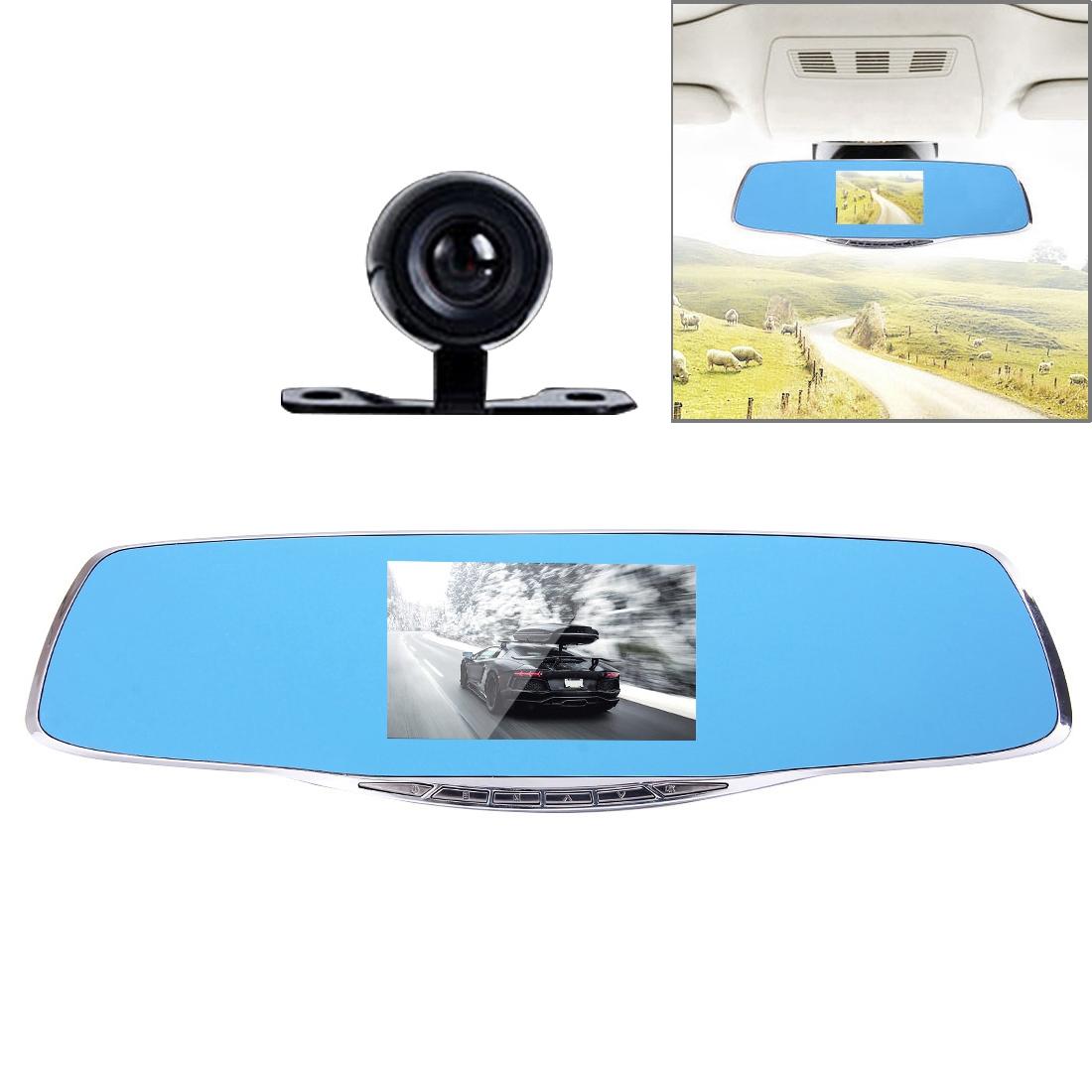 4.3 Inch High Definition 1080P Rearview Mirror Vehicle Dvr With Screen Display
