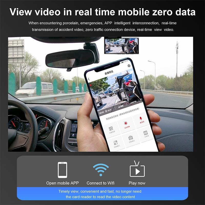 1080P High Definition Night Vision Car Recorder With Wifi And Mobile App Support