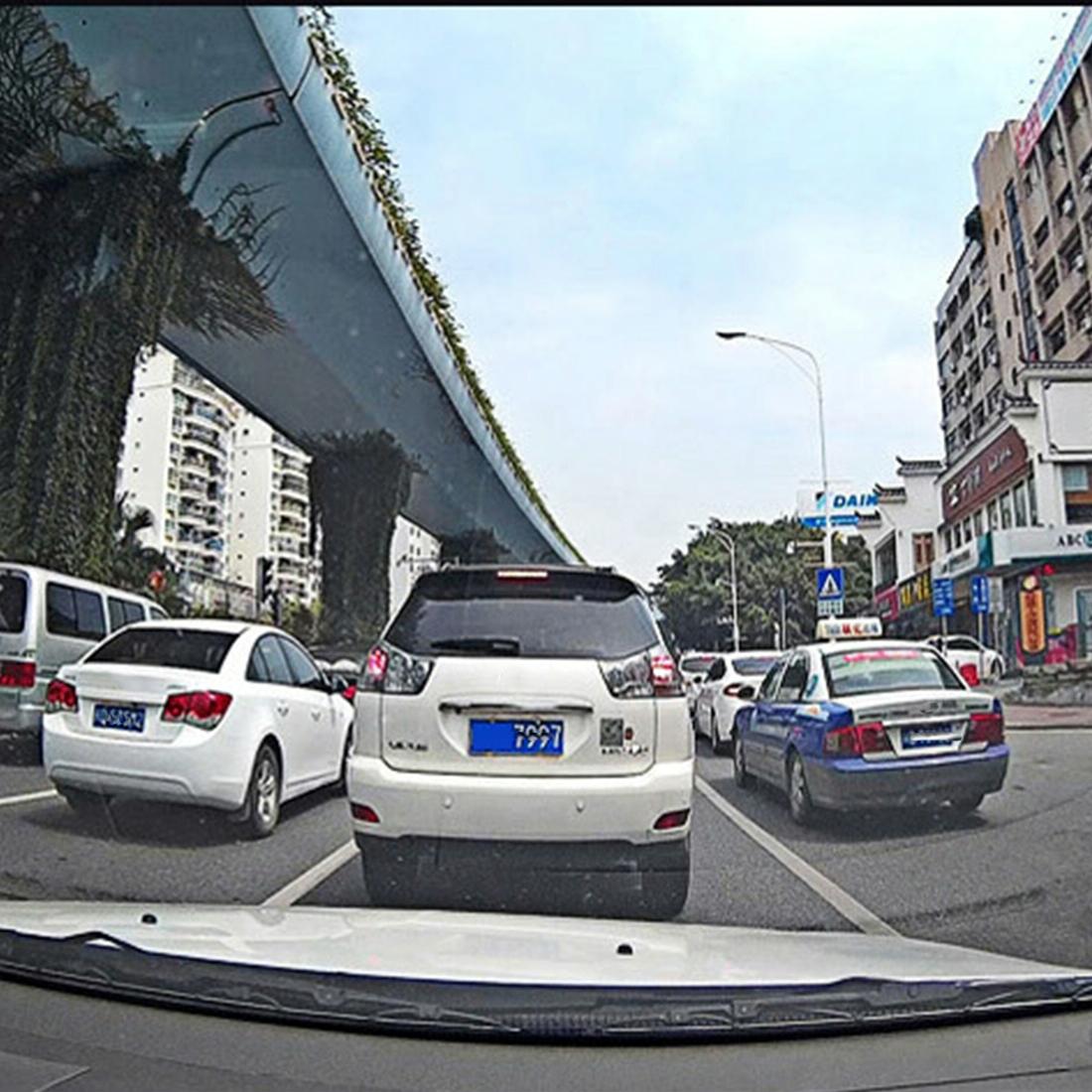 Rearview Mirror Dvr With Left Screen Display For Vehicle Monitoring