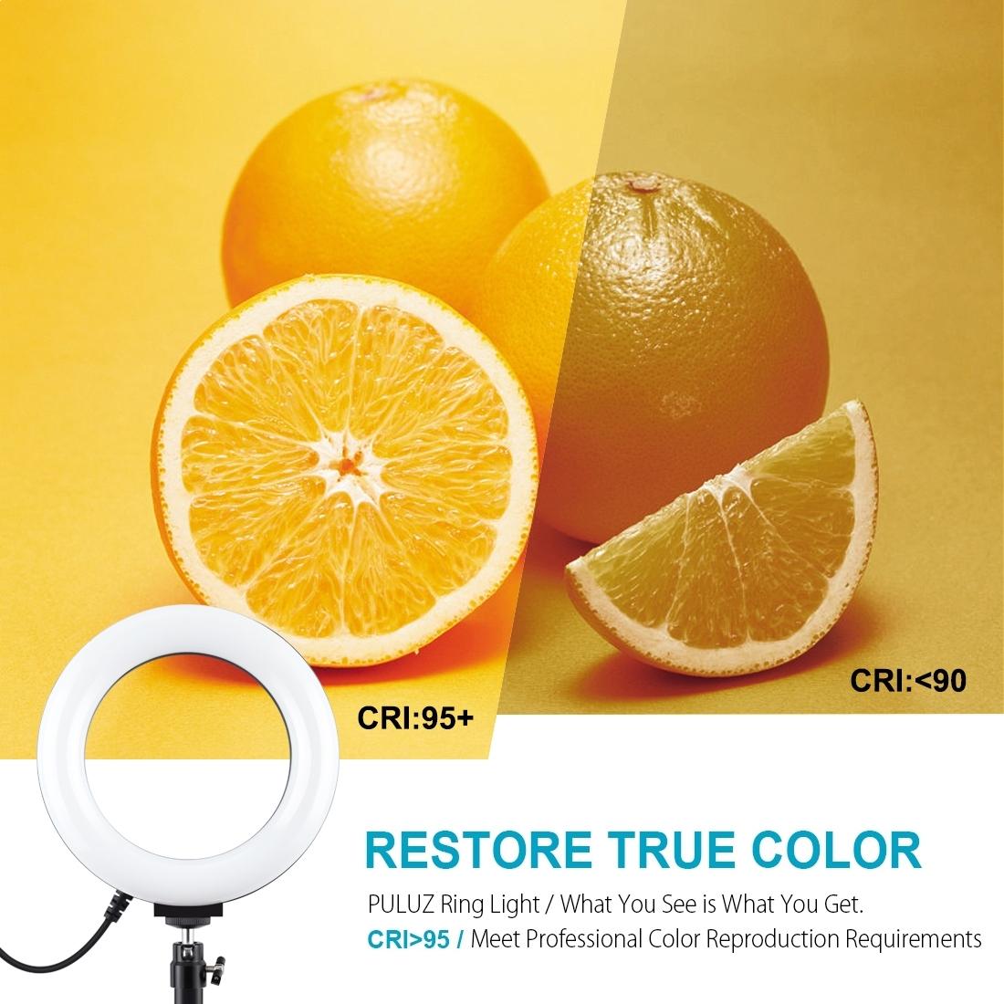 6.2 Inch Led Ring Light With Usb And Dimmable Modes For Desktop Tripod Use