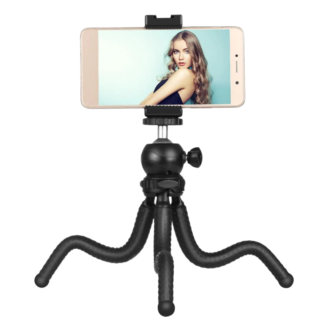 Flexible Mini Octopus Tripod With Ball Head And Phone Clamp For Cameras
