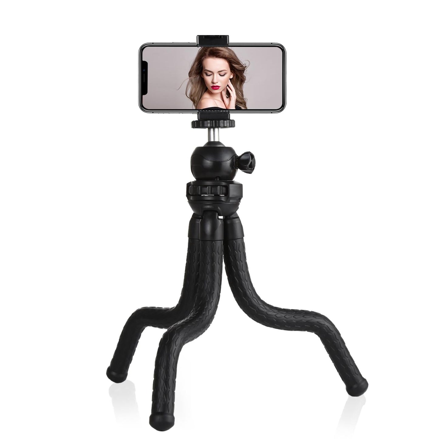 Flexible Mini Octopus Tripod With Ball Head And Phone Clamp For Cameras Smartphones