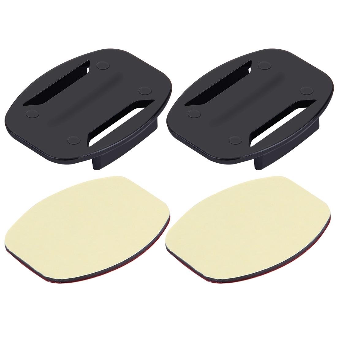 2 Flat Surface Mounts + Adhesive Stickers For Action Cameras Jaws Flex Clamp Gopro Hero12