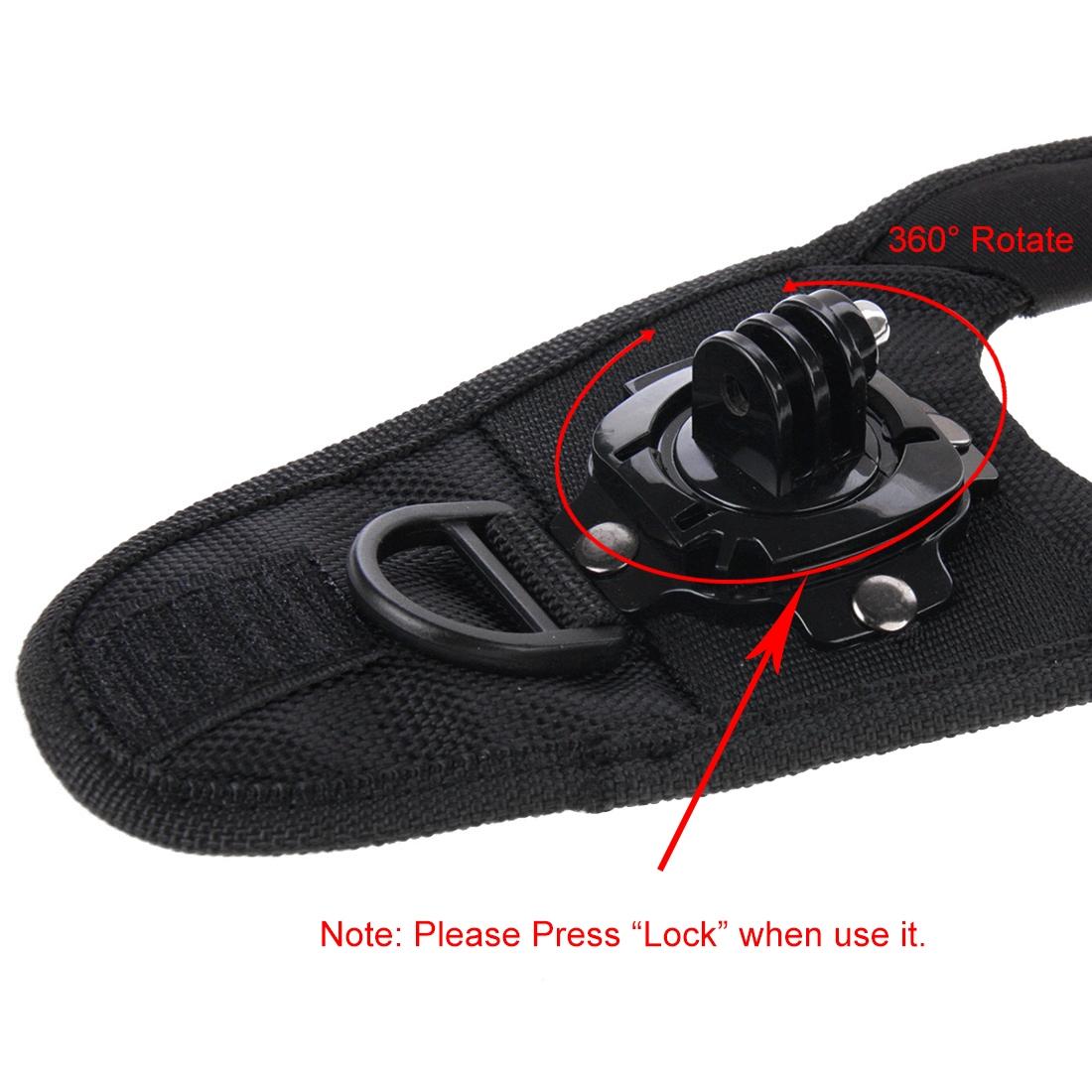360 Degree Palm Strap Mount For Gopro Hero12 Glove Style