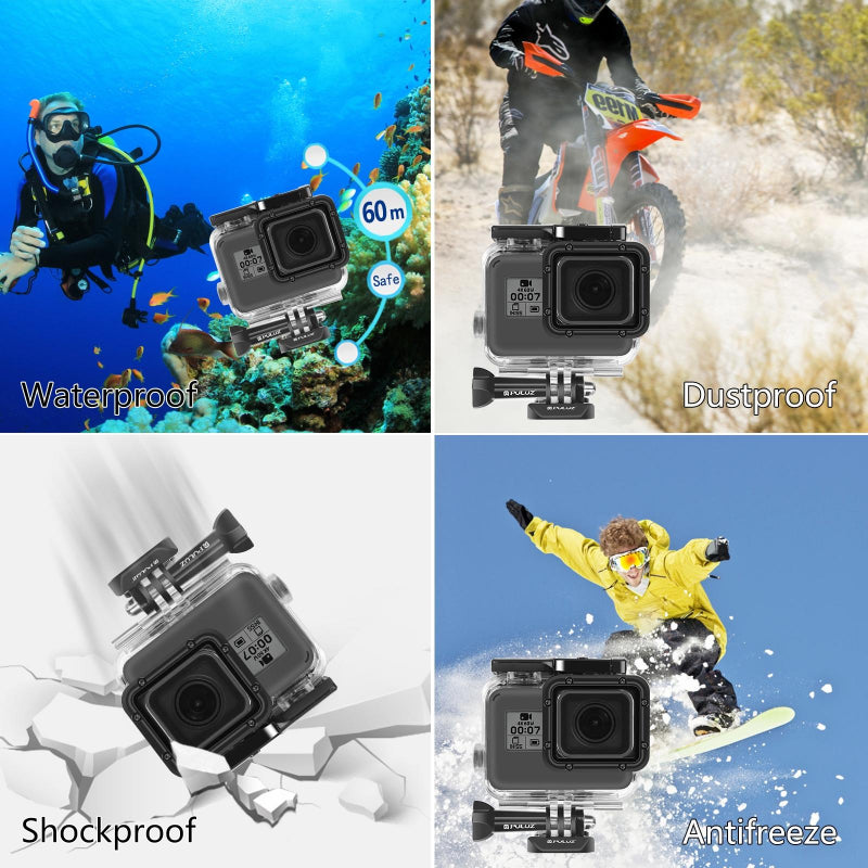 Sixty Metre Waterproof Housing For Gopro Hero 2018 7 6 And 5