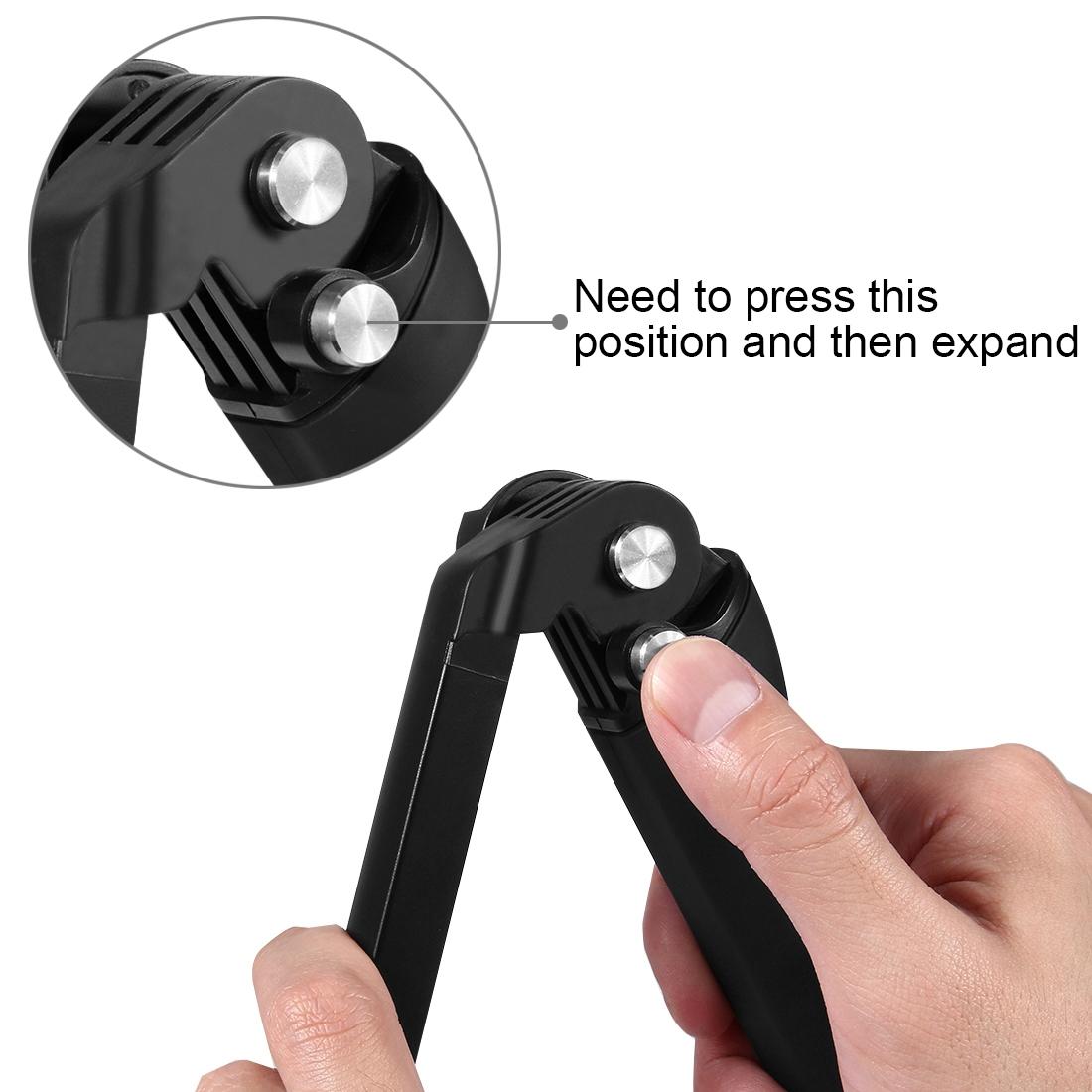 Foldable 3 Way Tripod Selfie Stick For Action Cameras 20 58Cm Length
