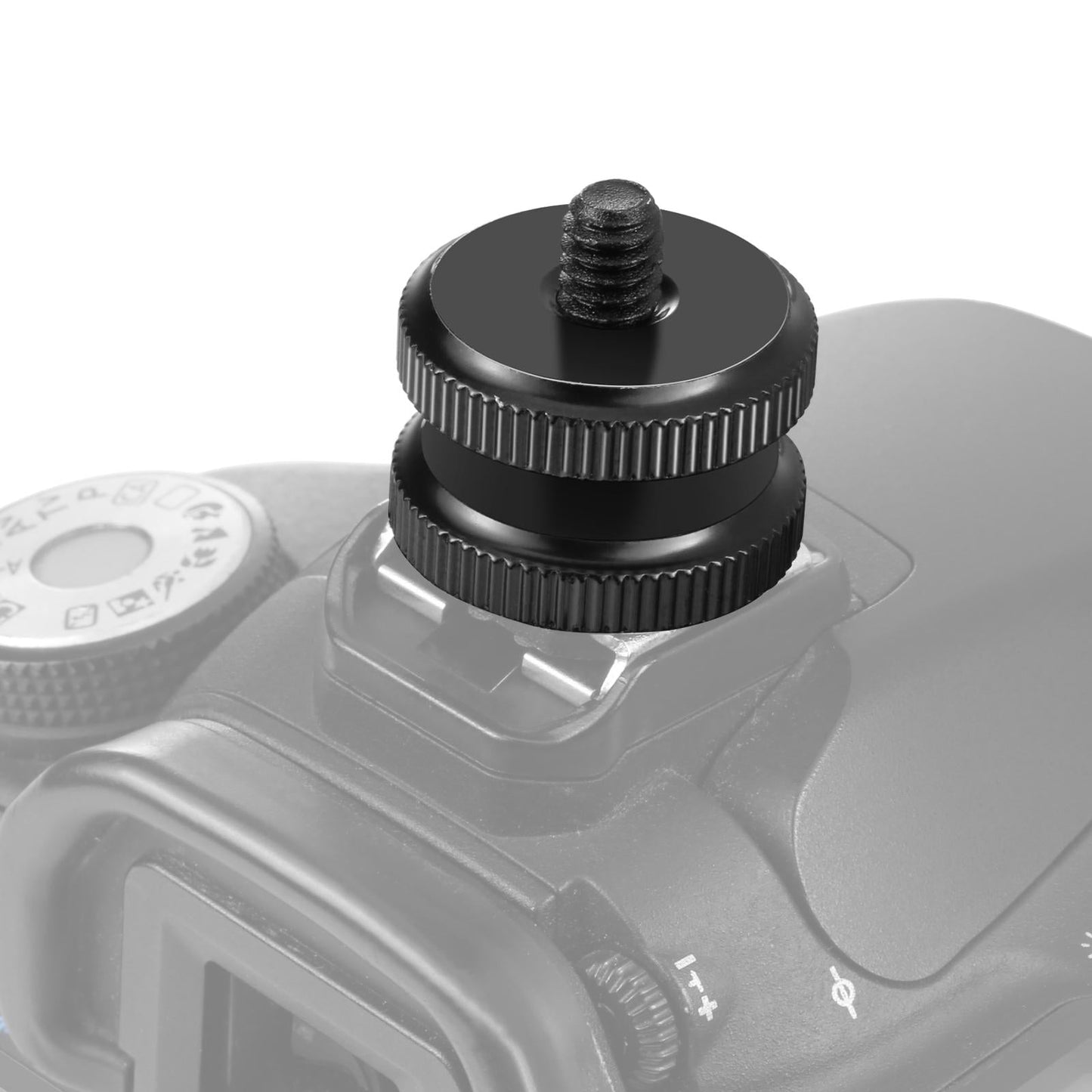 Reinforced Hot Shoe Adapter For Dslr And Action Cameras With Adjustable Locking