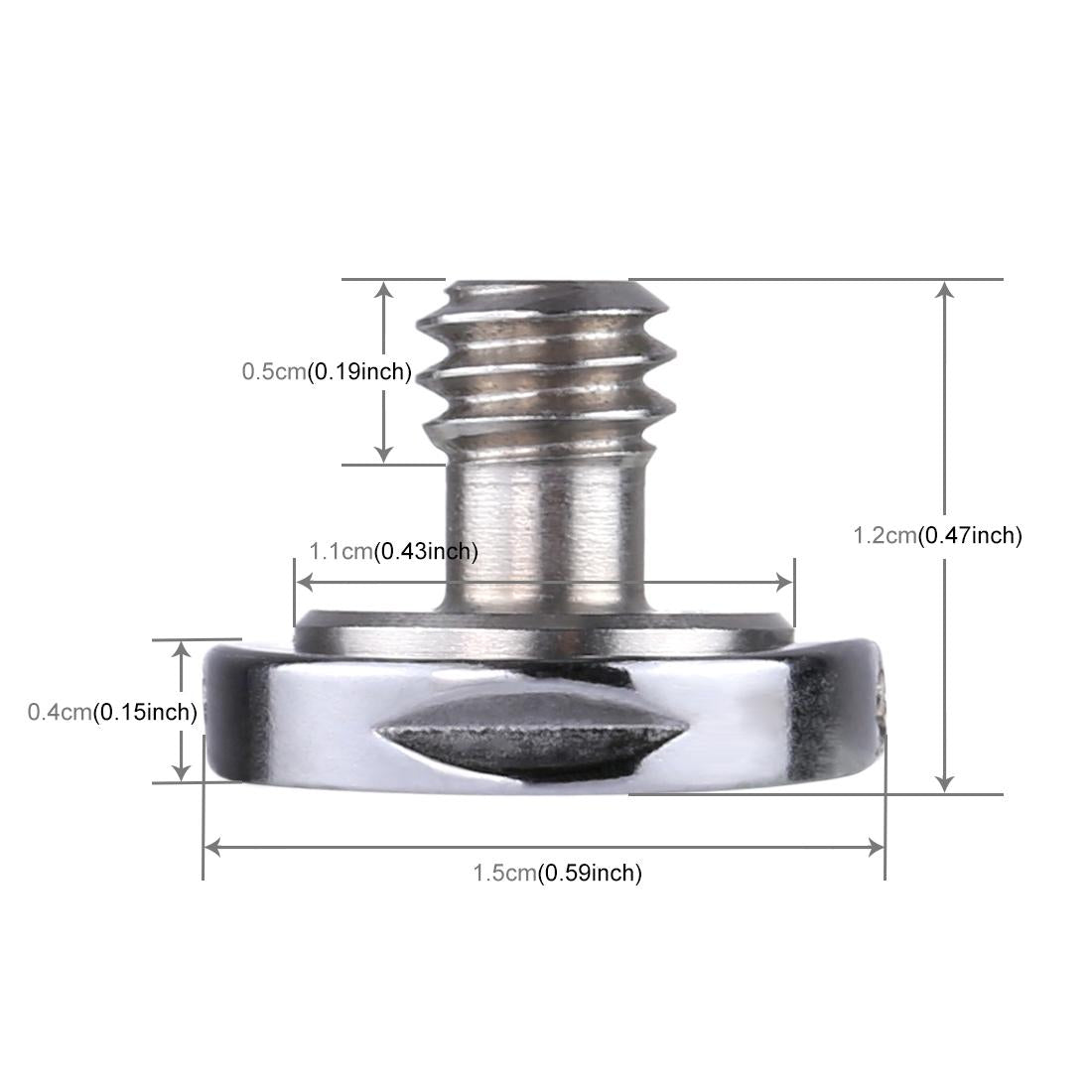 Quick Release Tripod Mount With 1/4 Inch Male Screw And C Ring