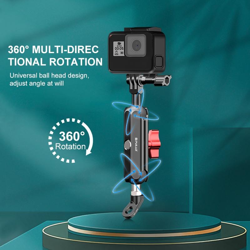 Cnc Metal Motorcycle Rearview Arm Mount For Action Cameras