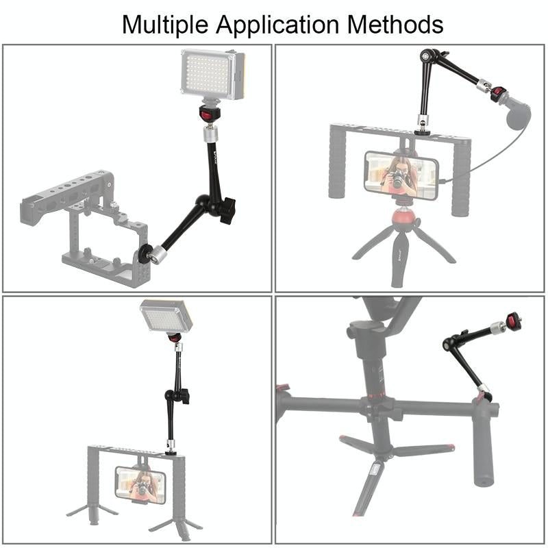 Articulating Magic Arm Eleven Inch Aluminium Alloy For Photography